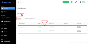 How to change nameservers at Shricloud